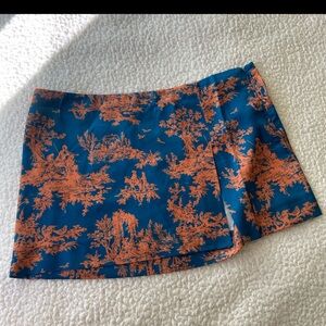 Miaou Women's Blue and Orange Skirt